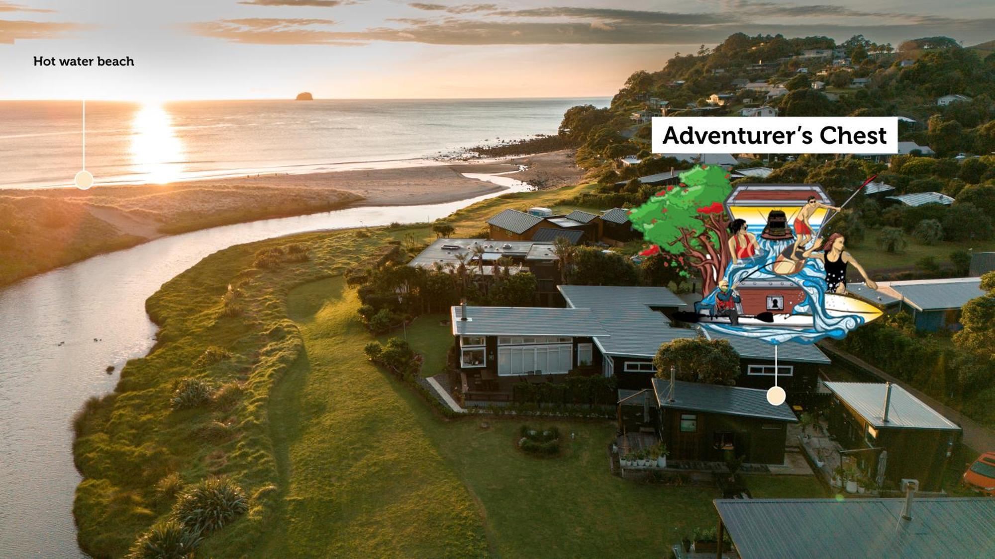 Adventurer'S Chest - Taiwawe Villa Hotwater Beach Exterior foto